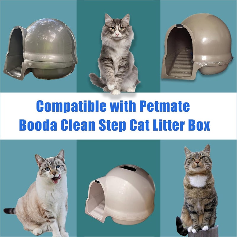 PurifyLogix Carbon Filters Compatible with Petmate Booda Clean Step Cat Litter Box - Thickened and Durable Activated Charcoal Filters, Absorb Odors/Control Damp from Pets/Keep Home Fresh (6 Pack) - Image 2
